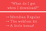 Meridian Serif, a Serif Font by Jacob deCastro (Thumbnail 4 of 5)