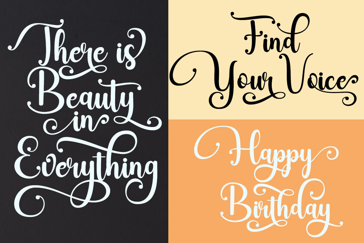The Family Calligraphy Script, a Script Font by Madjack.font (Photo 4 of 8)
