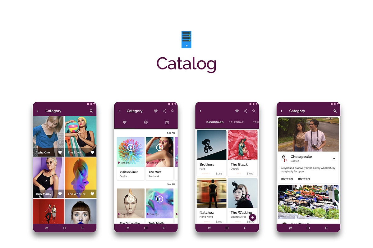 Prototype 86 - Template For Android, an UI Kit Template by App for Mobile & Website (Photo 14 of 28)