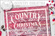 Vintage Country Christmas Cut File, an Object Graphic by SparkalDesigns (Thumbnail 2 of 3)