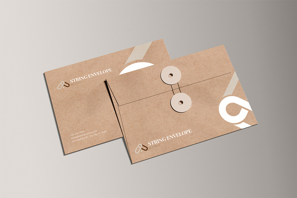 String Envelope Mockup, a Product Mockup by xavier_studio (Photo 5 of 5)
