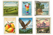 Philippines Postage Stamps Clipart, an Illustration by Dream Creation (Thumbnail 4 of 6)