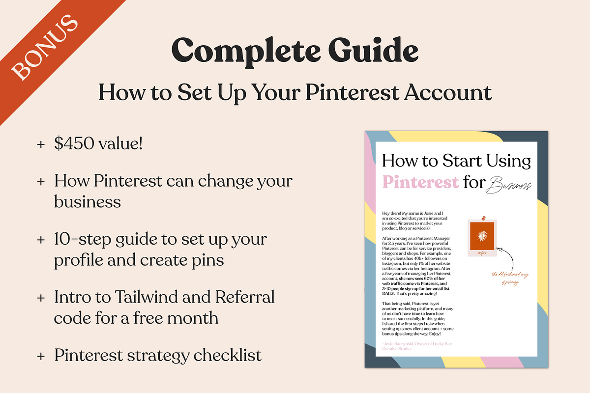 50 Retro Pinterest Templates, a Social Media Template by Lucky Bee Creative Studio (Photo 7 of 9)