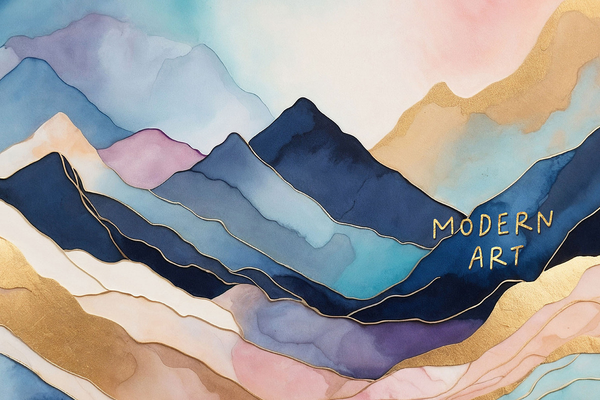 Gold Autumn Landscape & Sky, a Background Graphic by by creative paper (Photo 15 of 18)