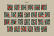 Medieval Initials. Gothic Drop caps, a Blackletter Font by kaer_shop (Thumbnail 2 of 12)