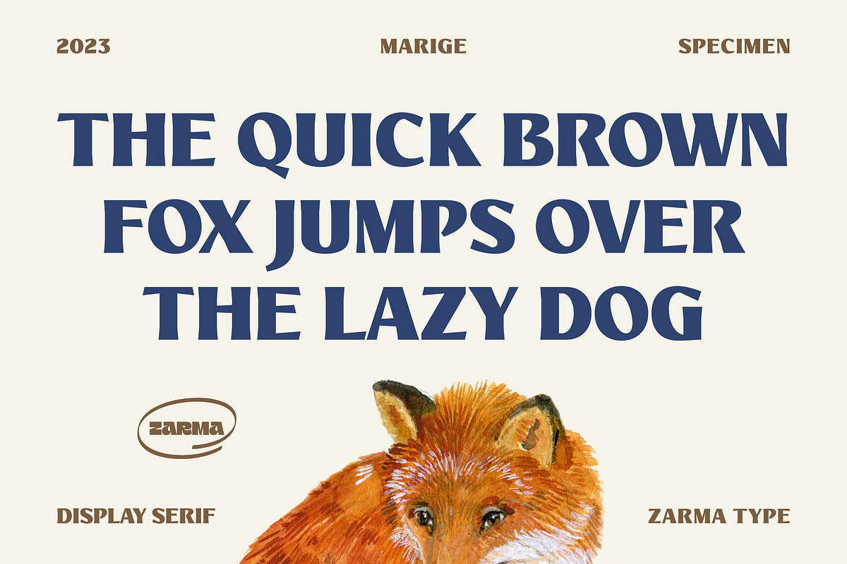 Marige - Modern Display Serif Font, a Serif Font by Zarma Type (Photo 2 of 12)