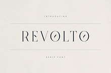 Revolto – Elegant Display Serif Font