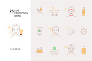 Sun protection icons, an Icon by mayrum (Thumbnail 1 of 3)