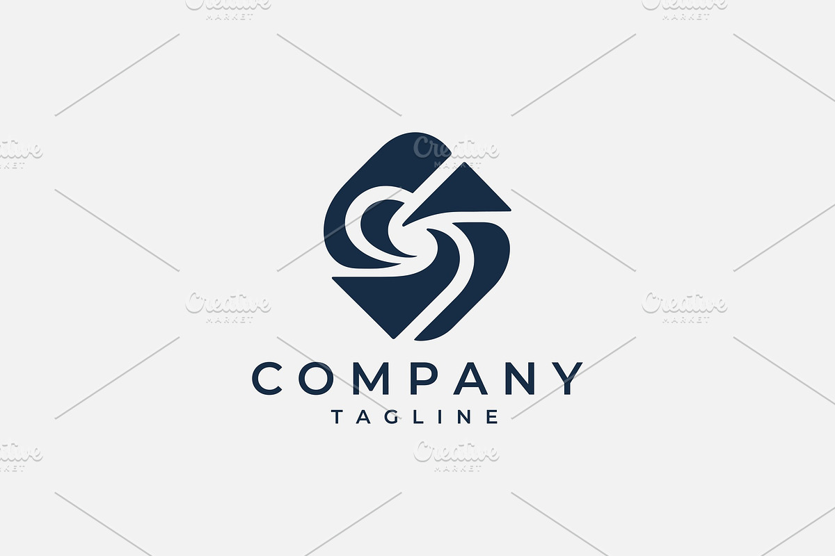 Abstract Letter S Diamond Swirl Logo, a Branding & Logo Template by Vectorium Studio (Photo 1 of 2)
