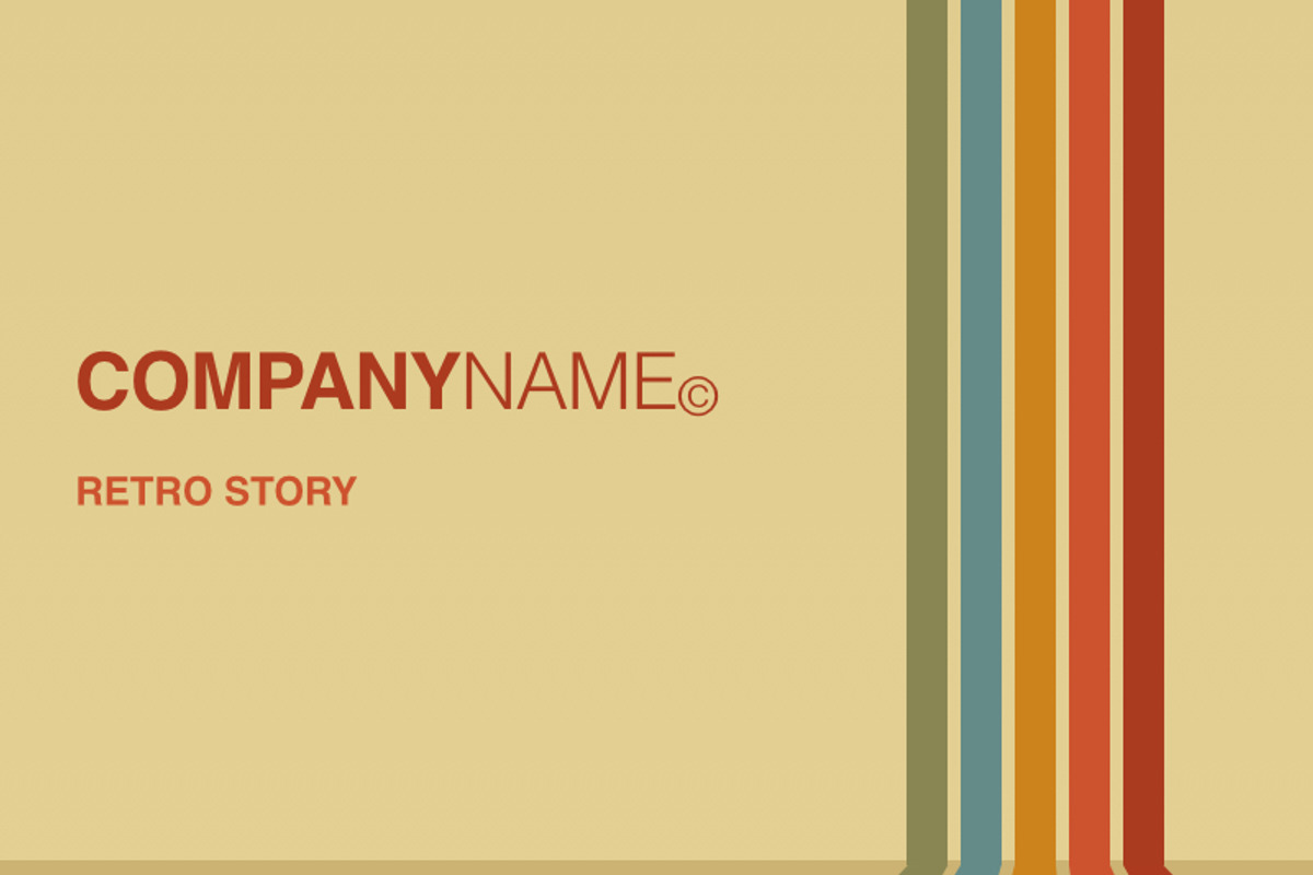 Retro Keynote Template, a Templates & Theme by Iconography - Pitch Deck (Photo 1 of 5)
