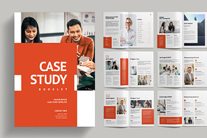 Case Study Booklet | INDD, a Brochure Template by Pixelpick