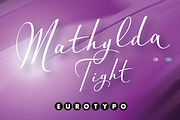 Mathylda Tight, a Script Font by Eurotypo (Thumbnail 1 of 5)