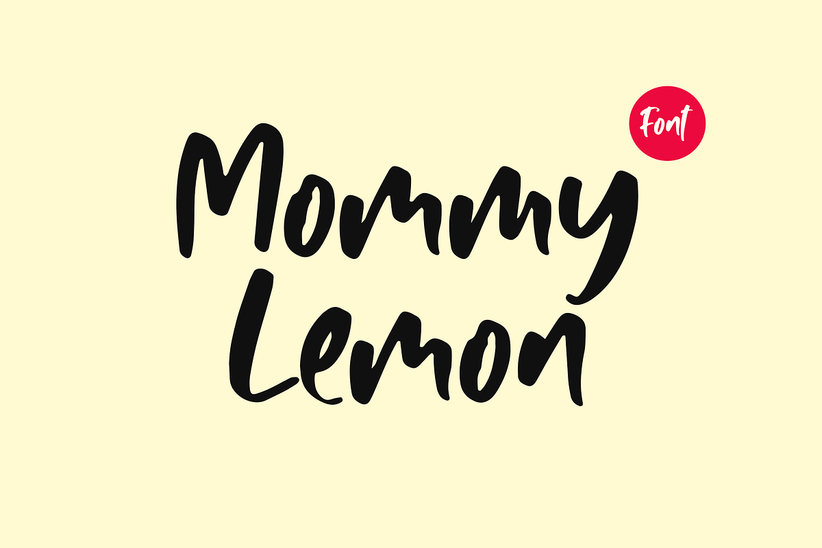 Mommy Lemon - Fun Typeface preview 7