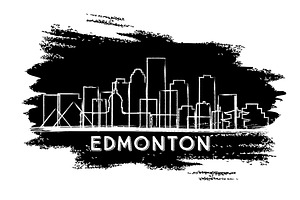 Edmonton Canada City Skyline