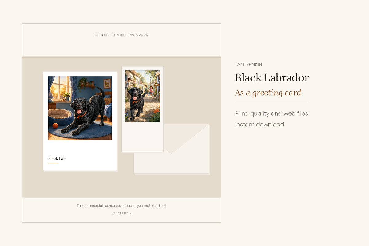 Black Labrador Illustrations, 30, an Animal Illustration by LanternkinStudio (Photo 2 of 14)