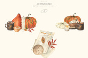 Autumn Cafe watercolor, a Seasonal Illustration by LiChu Art (Thumbnail 6 of 9)