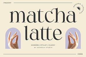 Matcha Latte - Modern Stylish Font