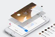 Sparks iOS 11 UI Kit, a Templates & Theme by UI8 (Thumbnail 8 of 9)