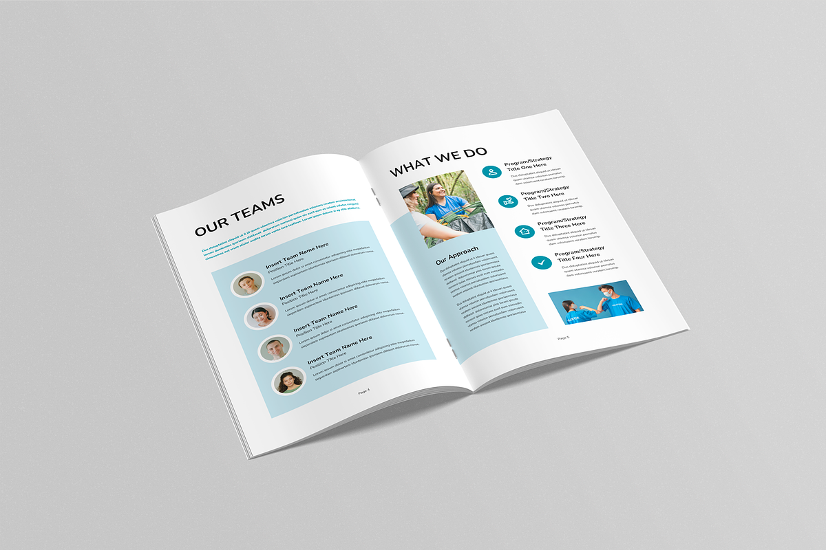 Nonprofit Brochure | Canva & MS Word, a Brochure Template by Leaflove (Photo 3 of 5)