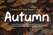 Autumn Children - Display Font, a Handwritten Font by QR Design Studio (Thumbnail 3 of 10)