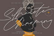 Silhouete Charming Monoline Elegant, a Script Font by stylishtype.co (Thumbnail 1 of 20)