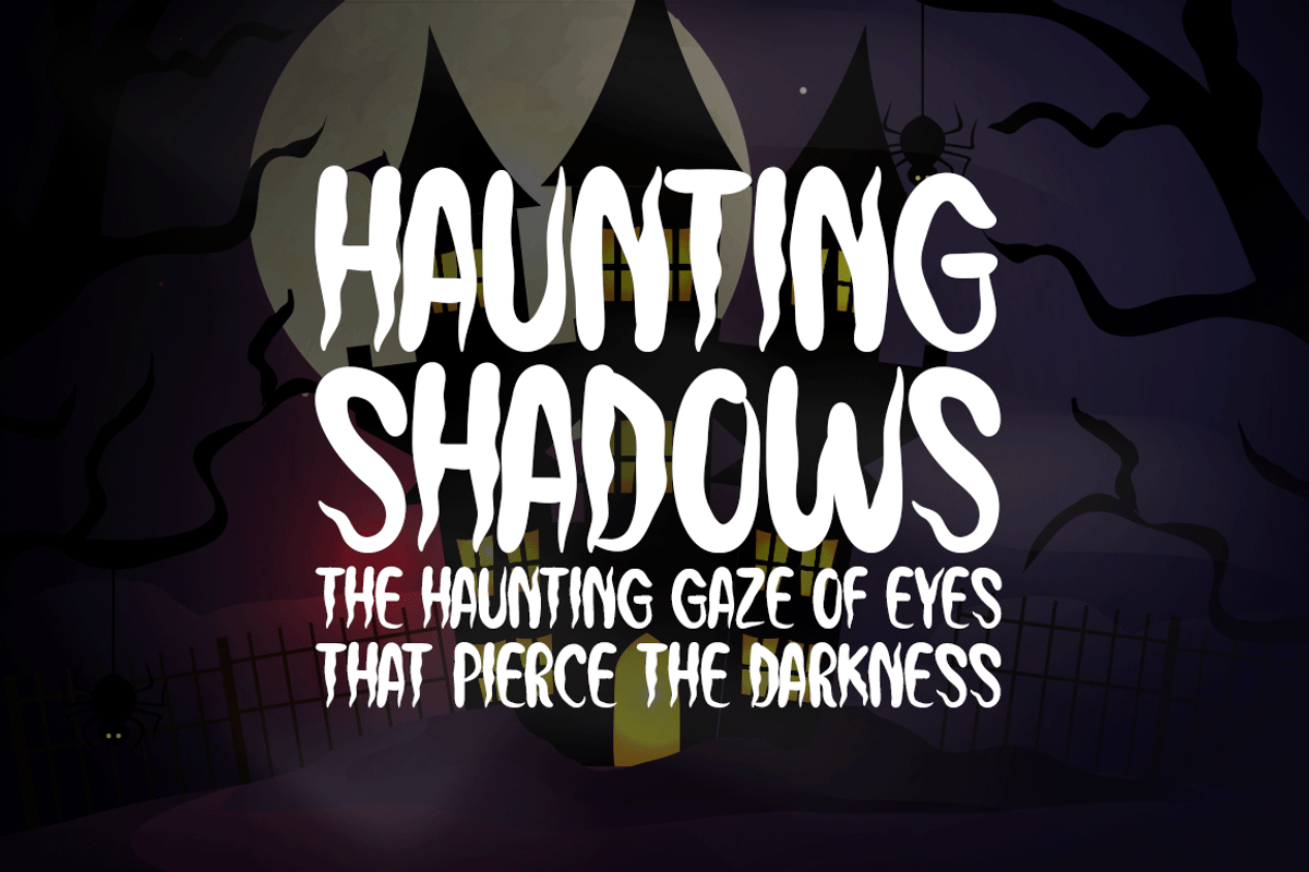 Haunting Typeface, a Handwritten Font by Seemly Fonts (Photo 2 of 6)