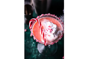 Christmas drink pink peppermint, a Food & Drink Photo by Yulia Furman