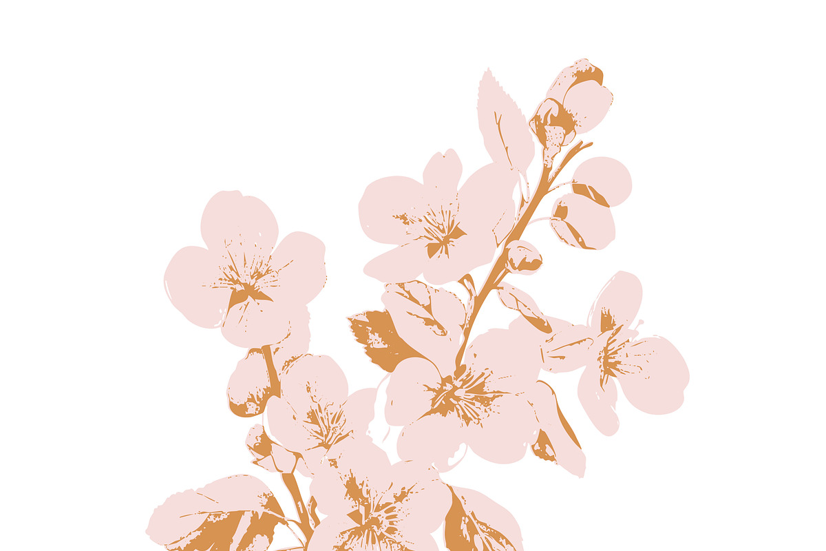 Flower clipart retro cottagecore set, an Object Graphic by Anna Sokol (Photo 6 of 10)