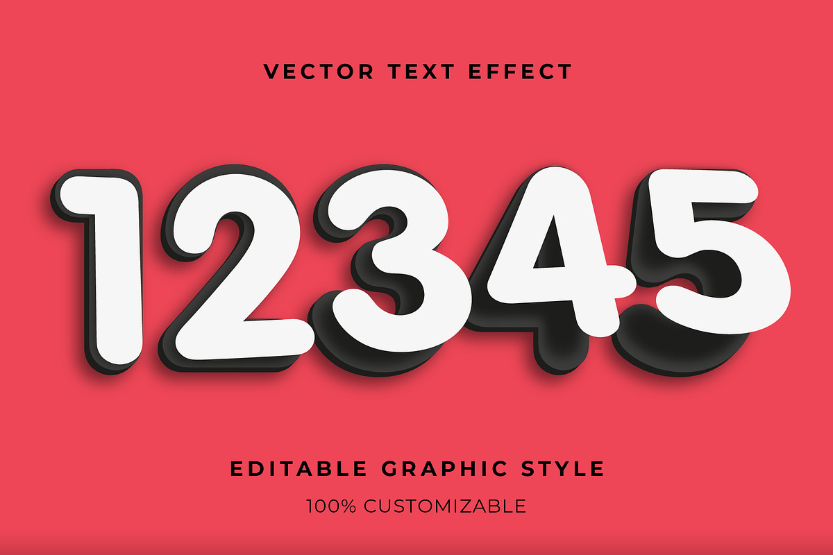 3D Rounded Bold Text Effect preview 2