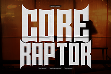 Core Raptor | Display Gothic Font