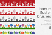 Ribbons. Vector pattern brushes., a Brush Add-On by IrinaCzaran (Thumbnail 4 of 6)