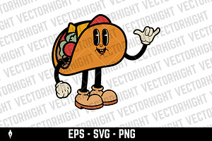 Cartoon character. Retro character, a Food Illustration by Vectorhight