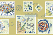Italian pasta postage stamp, an Object Illustration by Zimages (Thumbnail 2 of 3)
