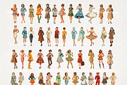 1960s Lady Clipart 48 PNG, a Person Illustration by EleSArtDesign (Thumbnail 2 of 4)