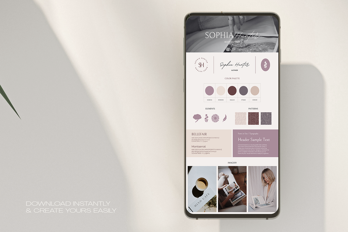 Author Brand Board, a Branding & Logo Template by Creatif Foundry (Photo 5 of 6)