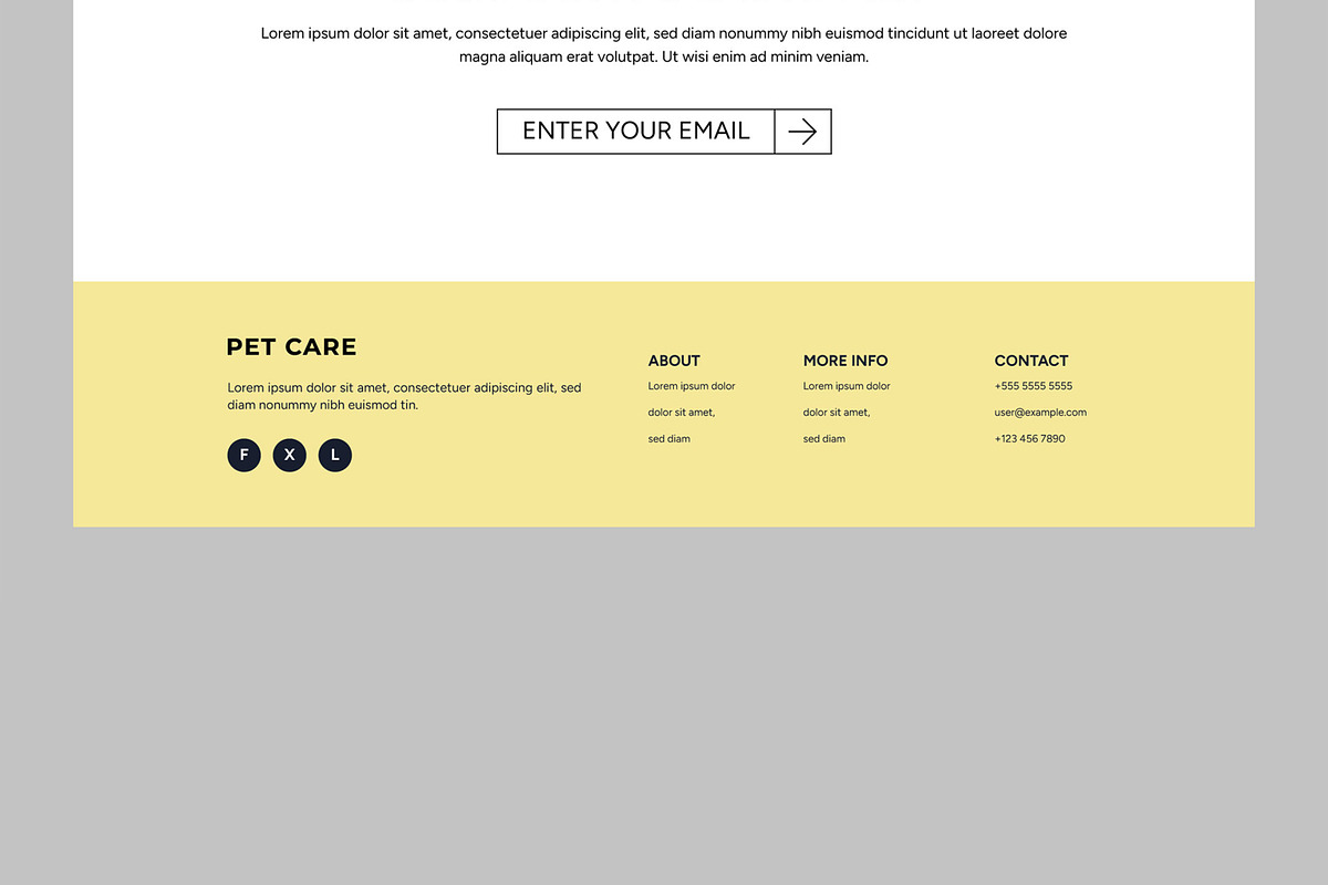 Pet Care Landing Page, a Landing Page Template by CreativeShaper (Photo 5 of 5)