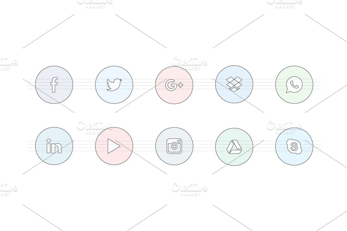 Social icons preview 3