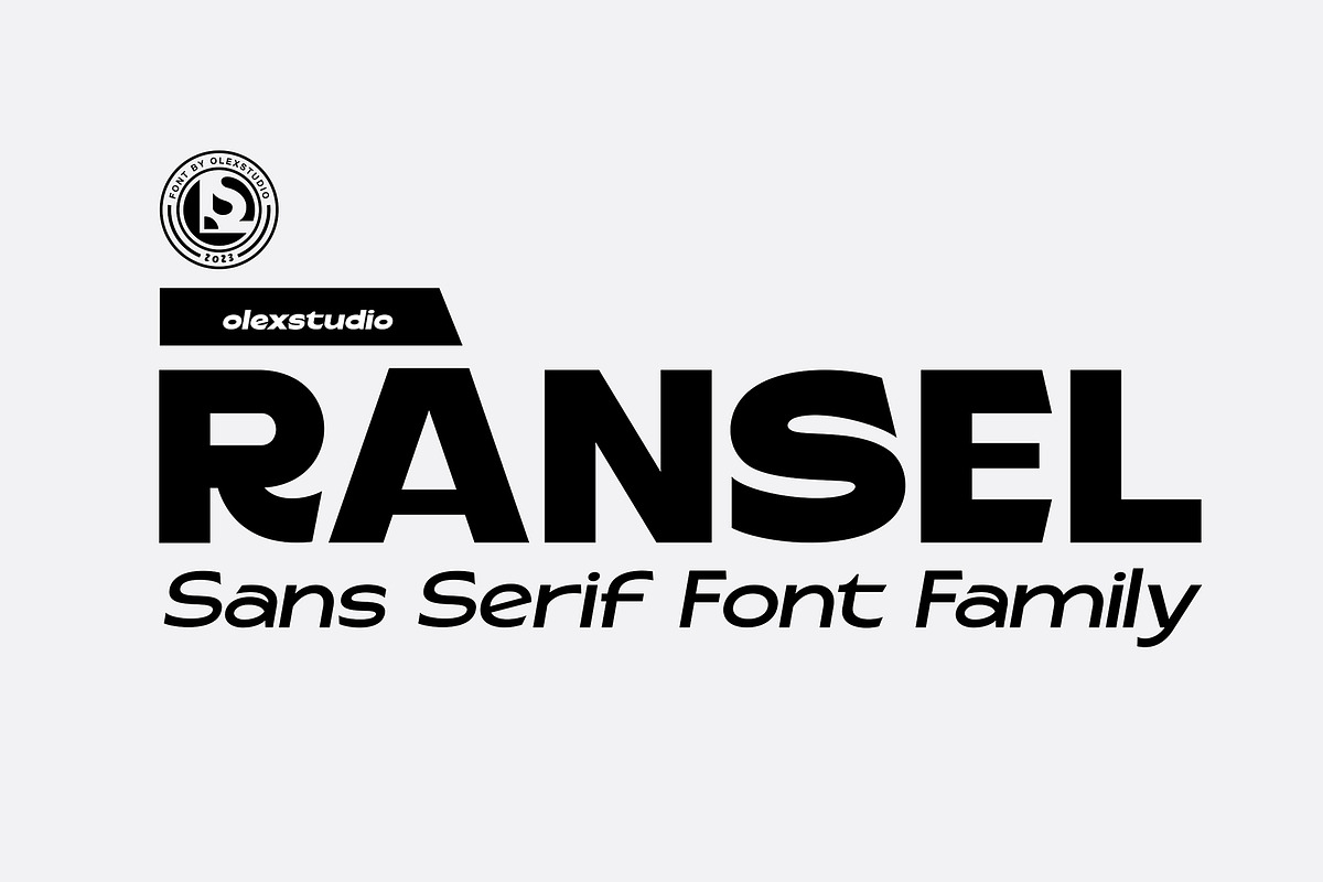 RANSEL - Sans Serif Family, a Sans Serif Font by Olexstudio (Photo 1 of 8)