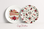 Cozy Christmas pattern & clipart, a Seasonal Illustration by Cozy pattern shop (Thumbnail 12 of 13)