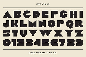 Big Chub: An Old School Italian Font