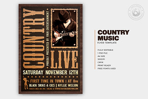 Country Music Flyer Template V5