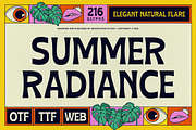 Summer Radiance, a Sans Serif Font by graphicook (Thumbnail 1 of 10)