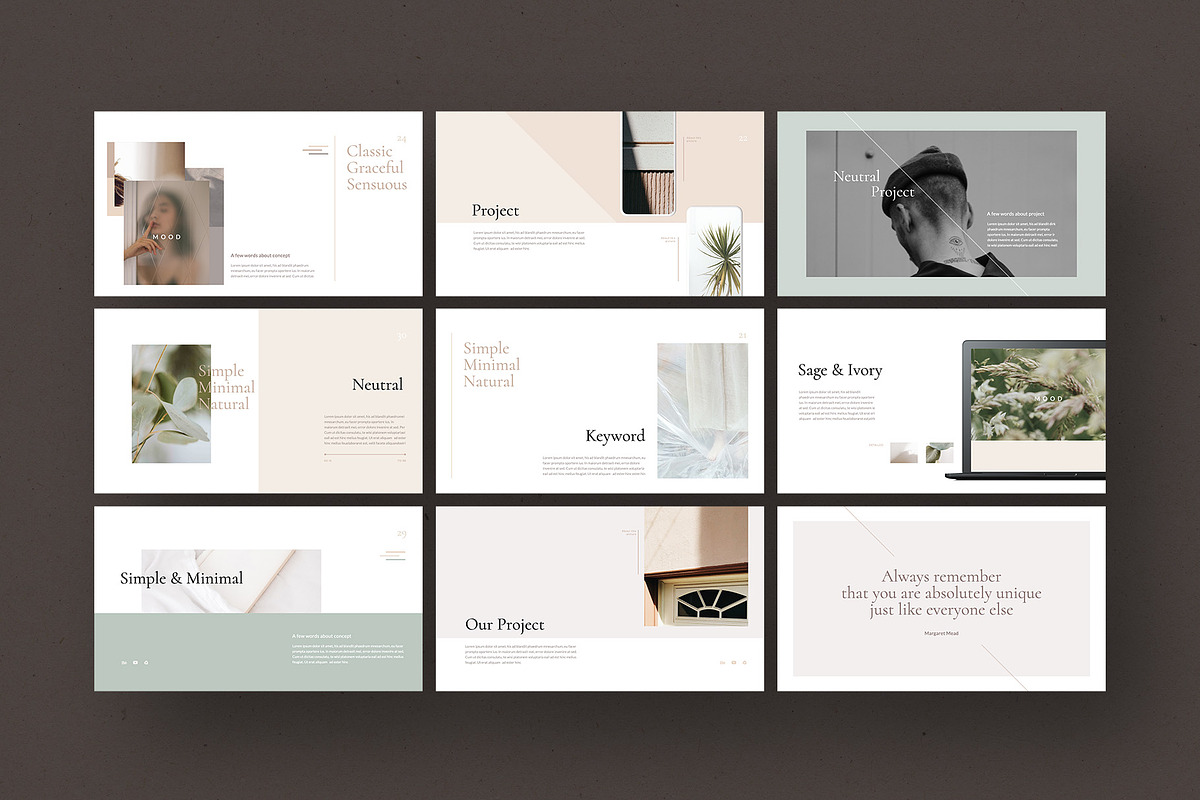 Neutral PowerPoint Template, a Presentation Template by Simple P. (Photo 5 of 8)