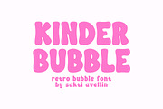 Kinder Bubble - Retro Display Font, a Handwritten Font by SaktiAvellin (Thumbnail 1 of 7)