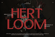 Hertloom Typeface, a Sans Serif Font by CuratedType Studio (Thumbnail 1 of 10)