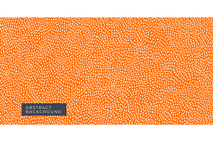 Abstract orange hand drawn brush, an Illustration by Mila Di Art
