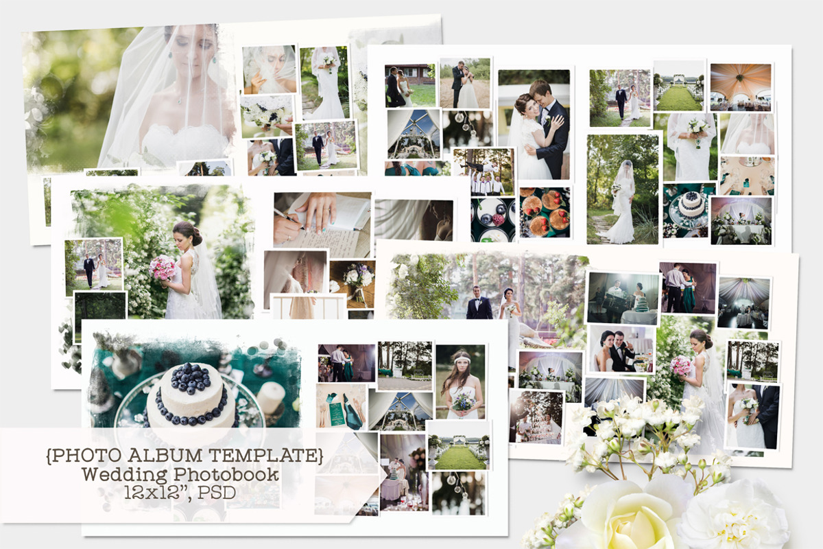 Wedding Photobook Template, a Templates & Theme by TheSeventhDesire (Photo 1 of 3)