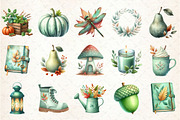 Mint Fresh Green Autumn Clipart, an Illustration by Rose Art (Thumbnail 2 of 7)