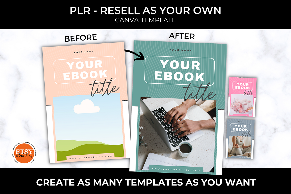 PLR Ebook Canva Template, a Templates & Theme by Jennifer Magri Templates (Photo 2 of 9)