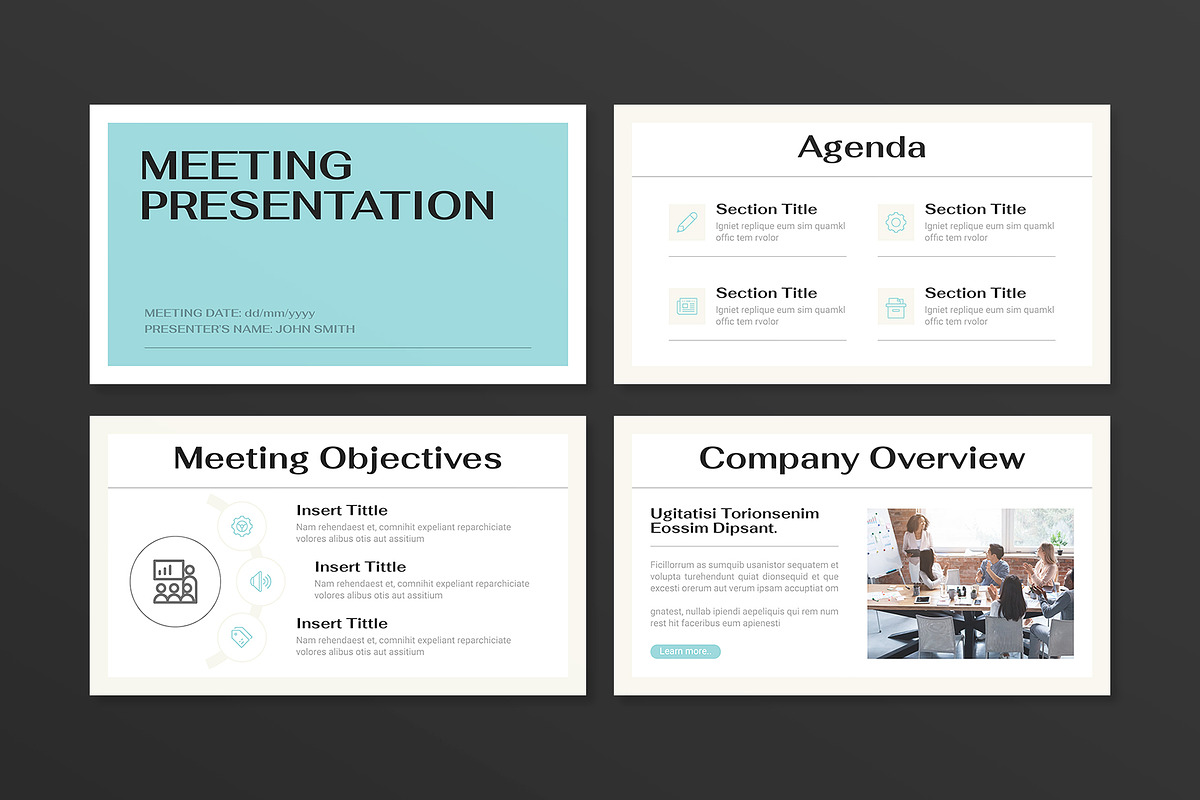 Meeting Presentation Template, a Presentation Template by E-Type (Photo 2 of 5)